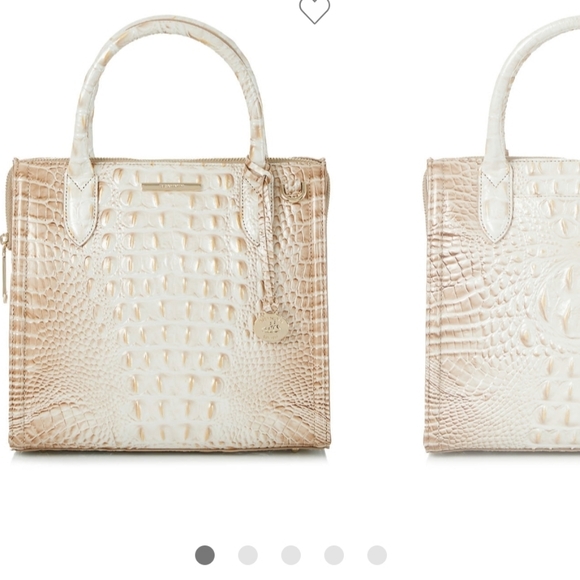 Brahmin Small Caroline Embossed Satchel- Pristine - Picture 5 of 5